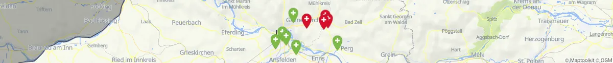 Kartenansicht für Apotheken-Notdienste in der Nähe von Pregarten (Freistadt, Oberösterreich)